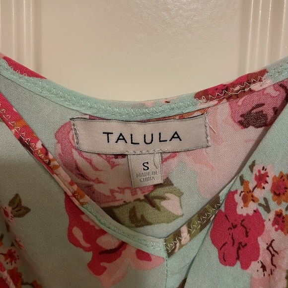 Talula Turquoise Floral Dress - Picture 2 of 4